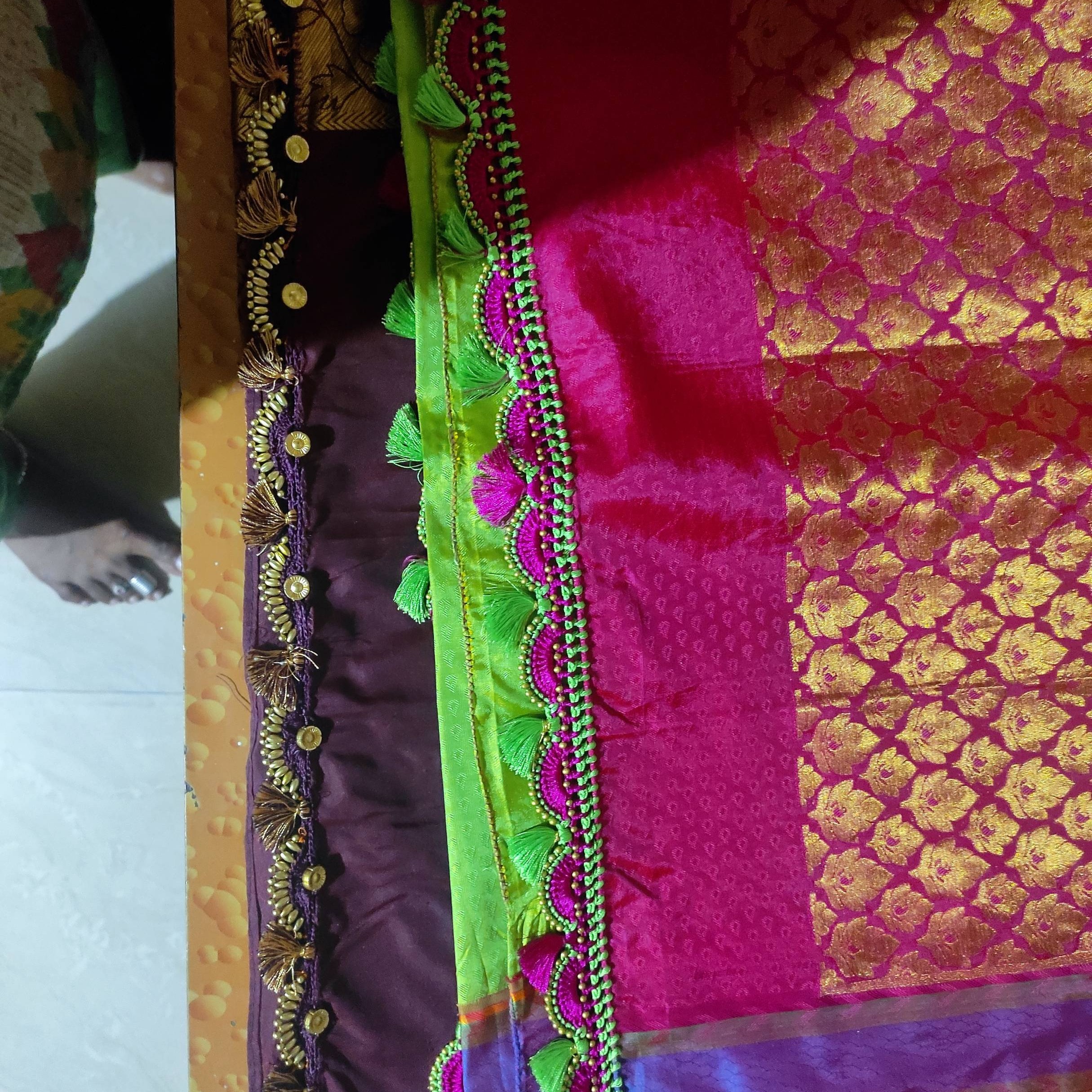 Party Wear Saree Pallu Kuchu Designs at best price in Bengaluru | ID:  2849526956530